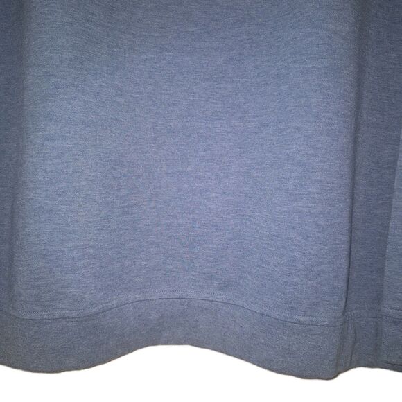 Peter Millar L/S Crown Comfort Interlock Mens 1/4 Zip Pullover Heather Blue XXL - Picture 5 of 10